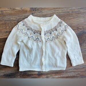 Carter's Little Planet Organic Cotton Cozy Knit Cardigan Sweater 12m